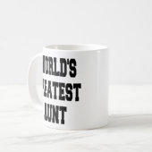 Tante der Welt Kaffeetasse (Vorderseite Links)