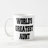 Tante der Welt Kaffeetasse (Links)