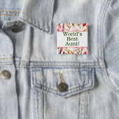 Tante der Welt Pin Button (Beispiel)