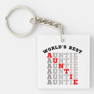 Tante der Welt Schlüsselanhänger