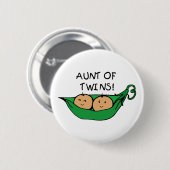 Tante der Zwillings-Hülse Button (Vorne & Hinten)