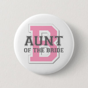 Tante des Braut-Beifalls Button