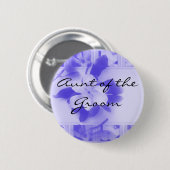 Tante des Bräutigams Button (Vorne & Hinten)
