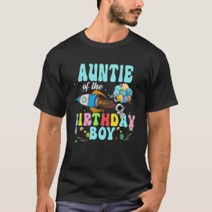 Tante des Geburtstags-Astronauten-Raumschiff-Party T-Shirt