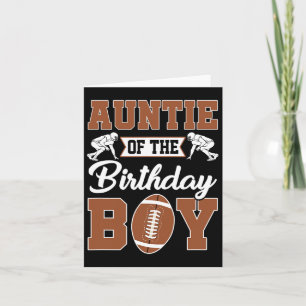 Tante des Geburtstags Boy Football Party Family m Karte