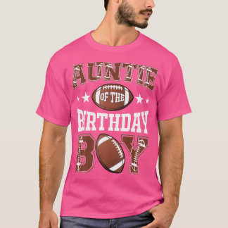 Tante des Geburtstags des Boy Football Game Day T-Shirt