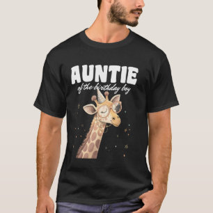 Tante des Geburtstags-Giraffenjungen Cozy Wild Saf T-Shirt