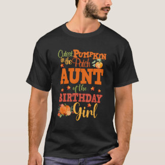 Tante des Geburtstags Girl Shirt Fall Pumpkin Aunt