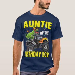 Tante des Geburtstags Junge Dinosaurier T Rex Mons T-Shirt