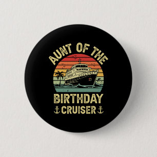 Tante des Geburtstags-Kreuzfahrt Geburtstags-Kreuz Button