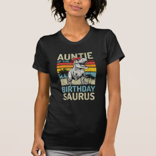 Tante des Geburtstags Saurus T Rex Dinosaurier T-Shirt