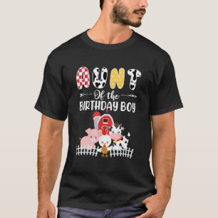 Tante des Geburtstagsjungen Bauernhofs Barnyard Pa T-Shirt