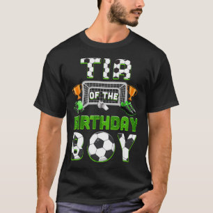 Tante des Geburtstagsjungen Fußball-Familie passen T-Shirt