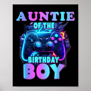 Tante des Geburtstagsjungen passendes Videospiel B Poster
