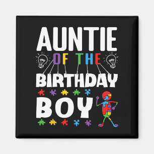 Tante des Geburtstagsjungs-Autismus-Bewusstseins-P Magnet