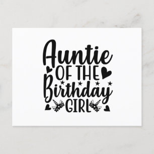 Tante des Geburtstagskindes Postkarte