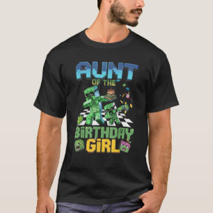 Tante des Geburtstagsmädchens Lustiges Videospiel  T-Shirt