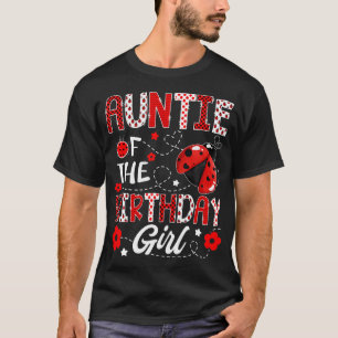 Tante des Geburtstagsmädchens Marienkäfer-Tante Bu T-Shirt