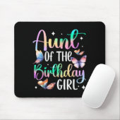 Tante des Geburtstagsmädchens Schmetterlings-Party Mousepad (Mit Mouse)