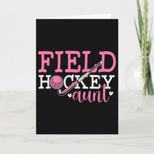 Tante des Hockeyfeld-Spielers Tante Karte