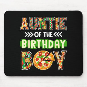 Tante des Jungen Geburtstagsjunge Pizzaliebhaber-P Mousepad