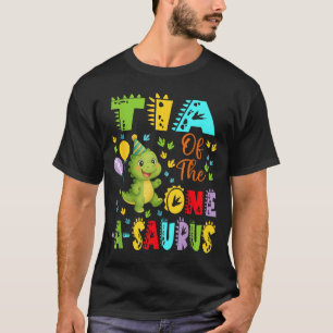 Tante des One-A-Saurus 1. Geburtstag Junge Dinosau T-Shirt