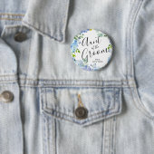 Tante des Raumes | Carolina Bloom Wedding Button (Beispiel)