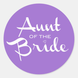 Tante des Retro-Drehbuchs Runder Aufkleber