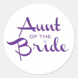 Tante des Retro-Drehbuchs Runder Aufkleber