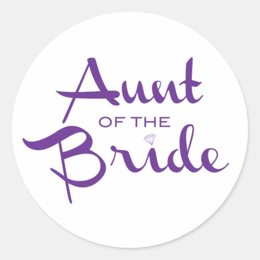 Tante des Retro-Drehbuchs Runder Aufkleber (Vorderseite)