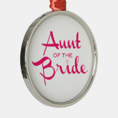 Tante des Retro-Drehbuchs Silbernes Ornament (Rechts)