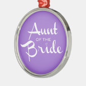 Tante des Retro-Drehbuchs Silbernes Ornament (Links)