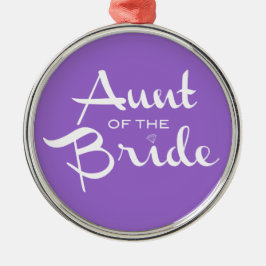 Tante des Retro-Drehbuchs Silbernes Ornament