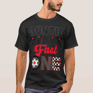 Tante des schnellen Autos Rennpapa 1. Geburtstag T-Shirt