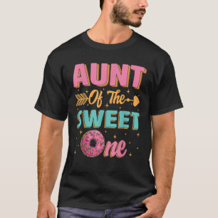 Tante des süßen Donut-ersten Geburtstagskämmers Pa T-Shirt