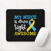 Tante des Trisomy-Niece-Down-Syndrom Mousepad (Mit Mouse)