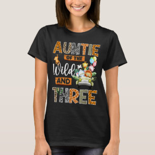 Tante des Wilden und drei 3. Geburtstagsjunge Safa T-Shirt