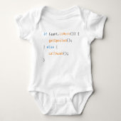Tante Developer Funny Newborn Baby Code Baby Strampler (Vorderseite)