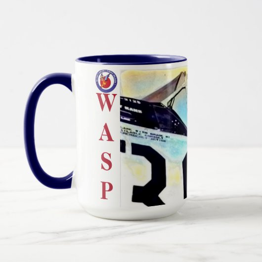 Tante Dot Ferguson WASP Pilot übergroße Tasse (Links)