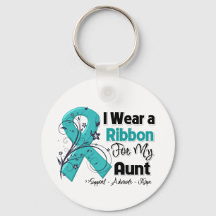 Tante - Eierstockkrebs-Band Schlüsselanhänger