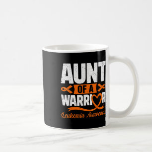 Tante eines Kämpfers Leukämie-Bewusstsein Orange B Kaffeetasse