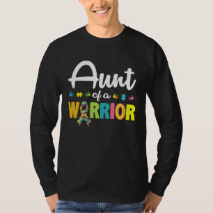 Tante eines Kriegers Autismus-Bewusstsein für Ich T-Shirt