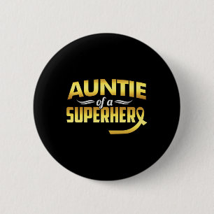 Tante eines Superhelden Button
