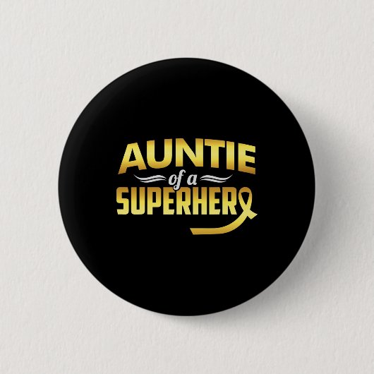 Tante eines Superhelden Button (Vorderseite)