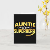 Tante eines Superhelden Karte (Gelbe Blume)
