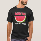 Tante eins in einer Melon Familie Matching Waterme T-Shirt (Vorderseite)