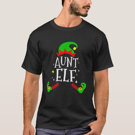 Tante Elf CHRISTMAS Elf Squad Familie Weihnachtsma T-Shirt (Vorderseite)