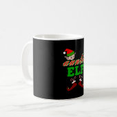 Tante Elf Weihnachtsgeschenk Kaffeetasse (Vorderseite Links)