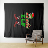 Tante Elf Weihnachtsgeschenk Wandteppich (Beispiel (Horizontal))
