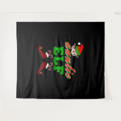 Tante Elf Weihnachtsgeschenk Wandteppich (Vorderseite (Horizontal))